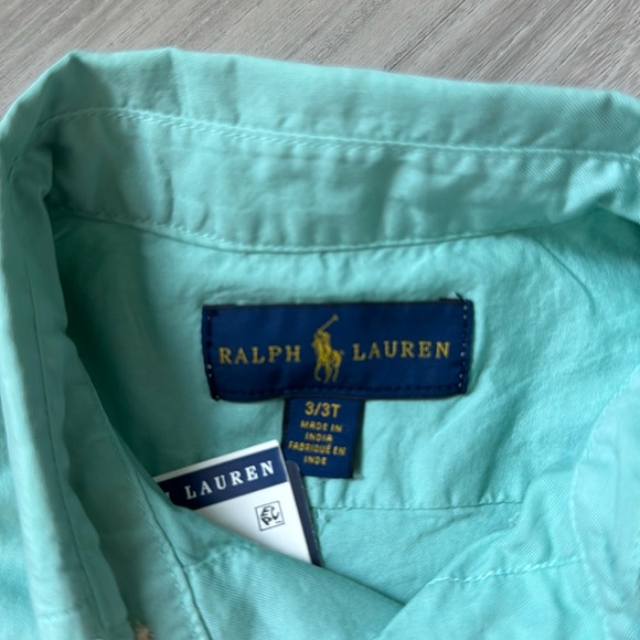 POLO RALPH LAUREN KIDS TODDLER SHORT SLEEVE BOTTON DOWN SHIRT 3T - Picture 3 of 4